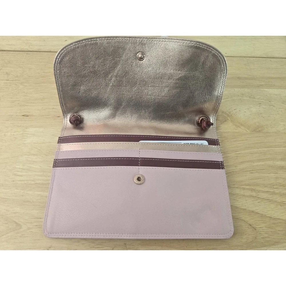 ili New York‎ Leather Clutch Crossbody Bag RFID